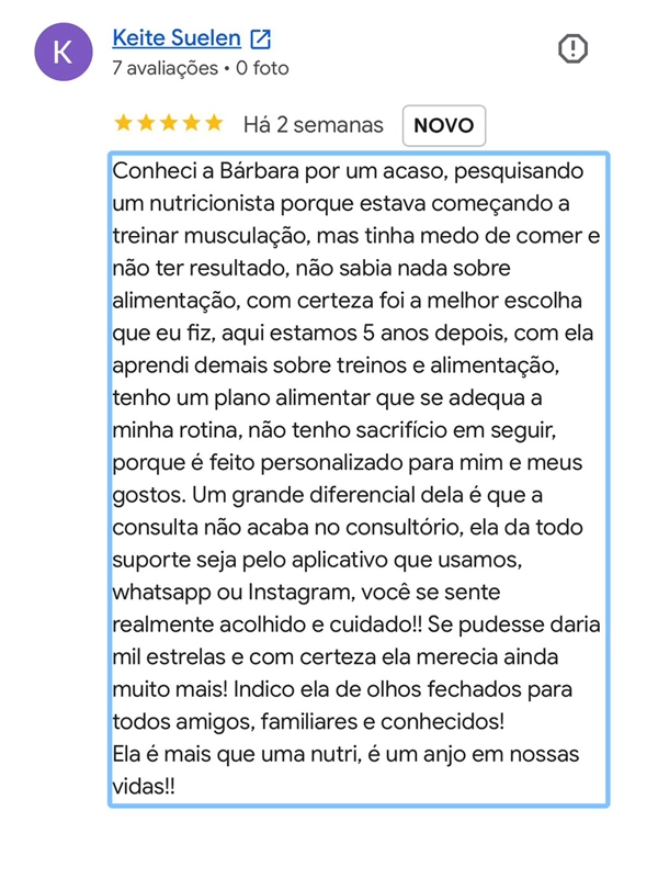 Depoimento de Keite Suelen