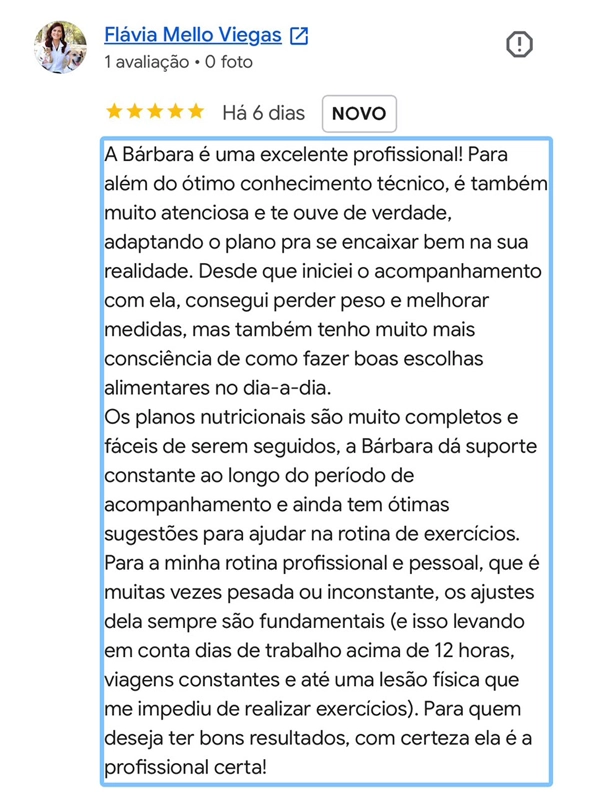 Depoimento de Flávia Mello Viegas